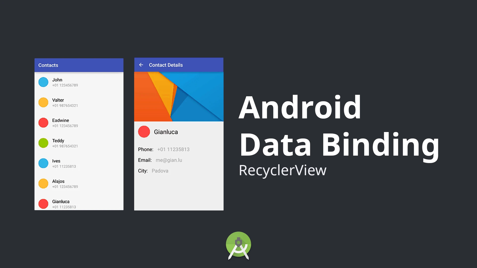 RecyclerView Data Binding