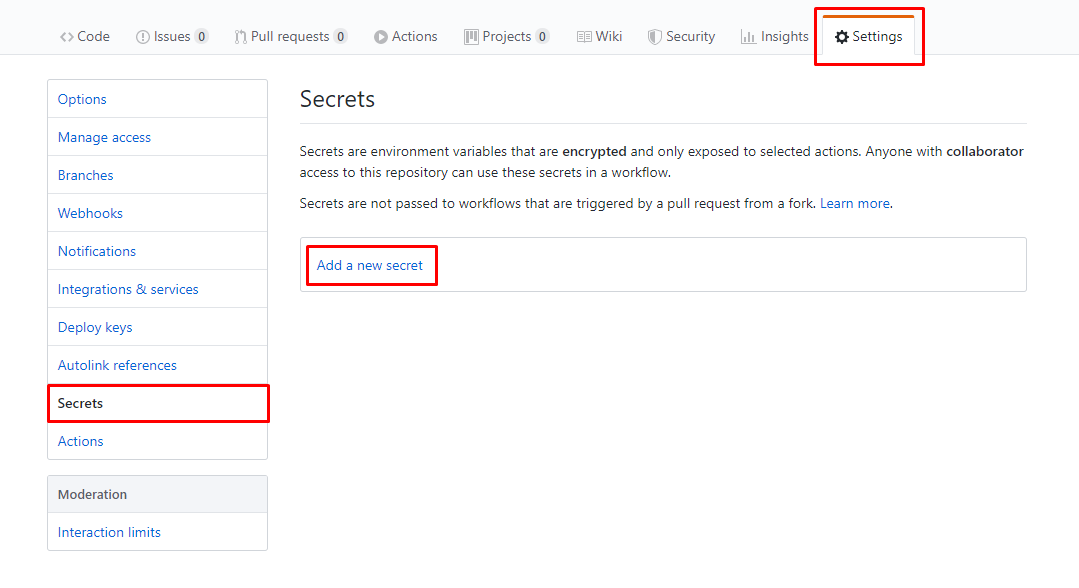 GitHub Secrets